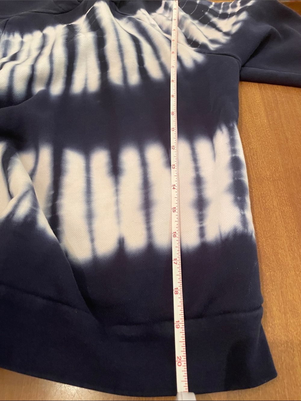 Madewell Navy Tie-Dye Pullover Hoodie - Picture 4 of 4